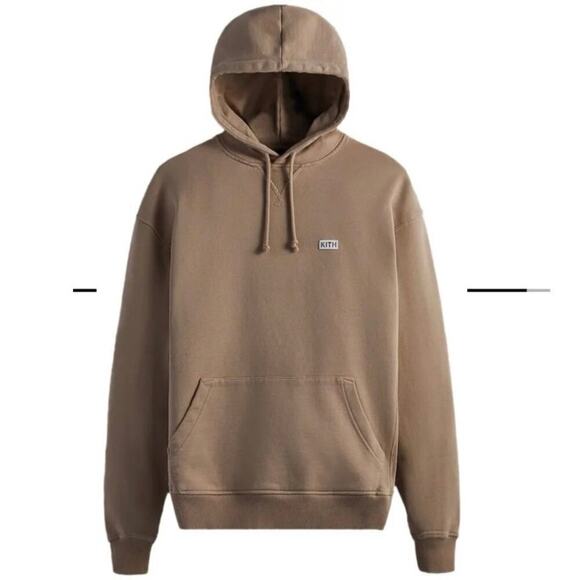 Kith Williams III Pullover Hoodie 'Molecule' EUC Size Small Tan - Picture 1 of 7